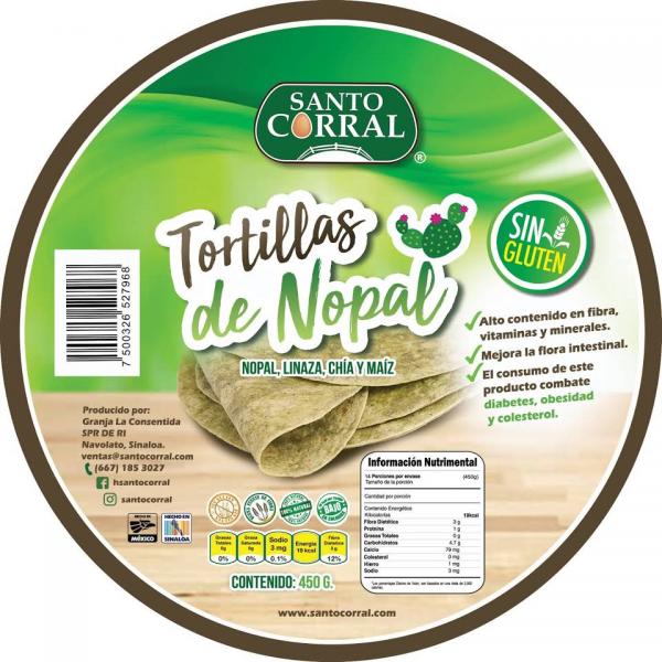 TORTILLAS NOPAL SANTO CORRAL