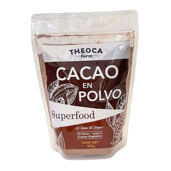 CACAO EN POLVO ORGANICO 500G THEOCA