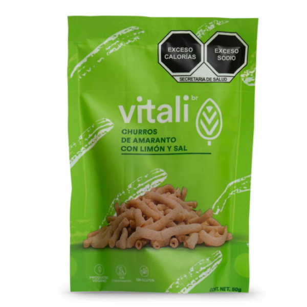 CHURROS AMARANTO C/LIMON VITALI  50G