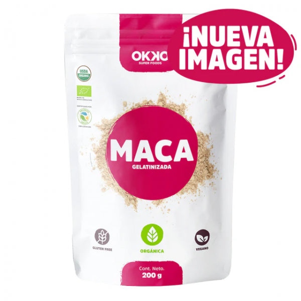 MACA POLVO GELATINIZADA 200G OKKO