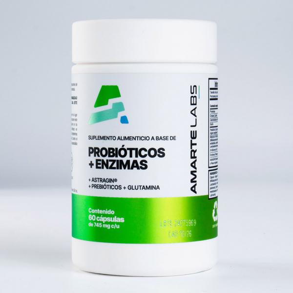 PROBIOTICOS + ENZIMAS 60 CAPS AMARTE LABS